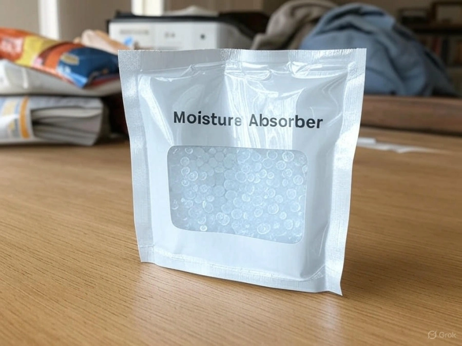 Cấu trúc gói hút ẩm với hạt Silica Gel